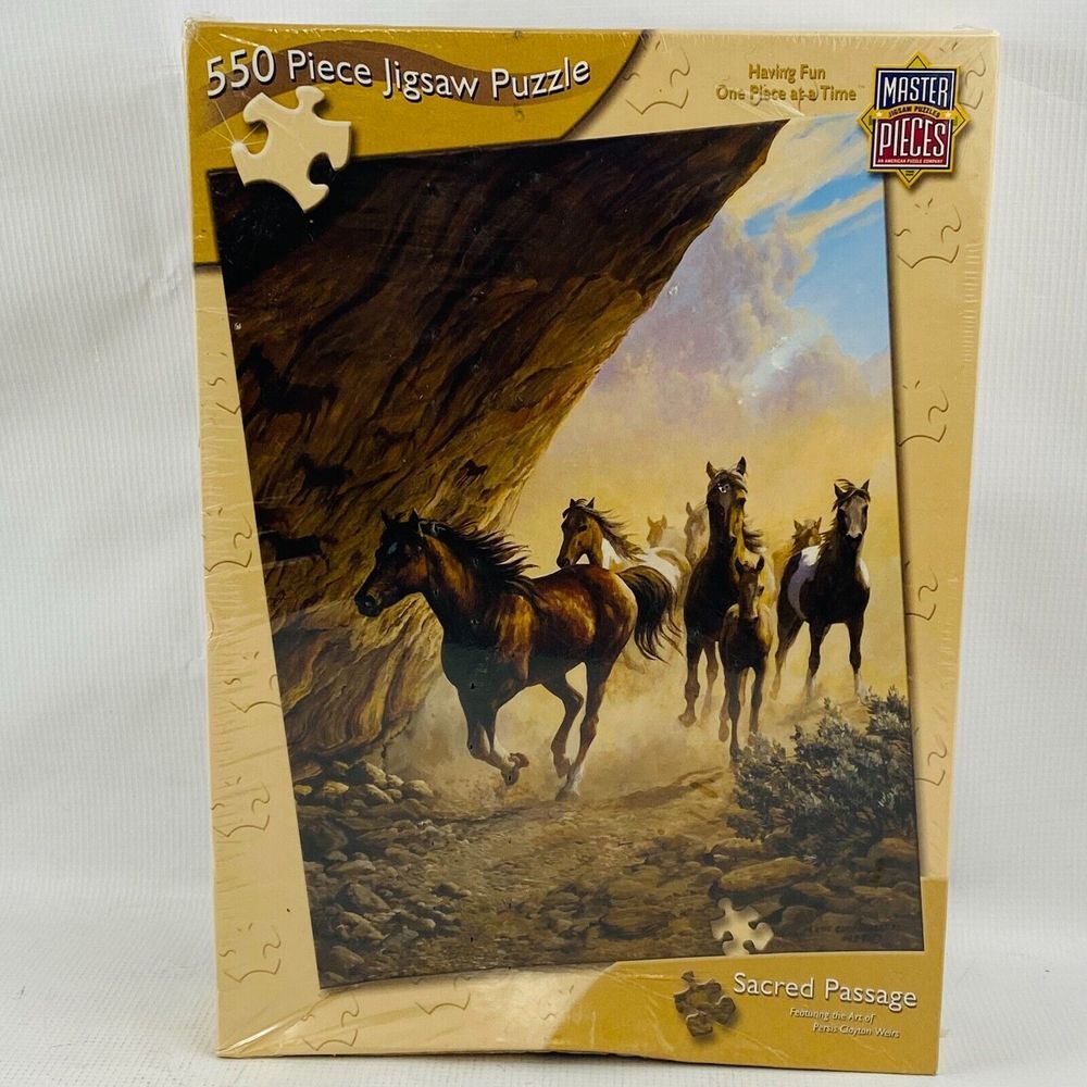 Sacred Passage 550 Piece Jigsaw Puzzle Horses MasterPieces Persis Clayton Weirs
